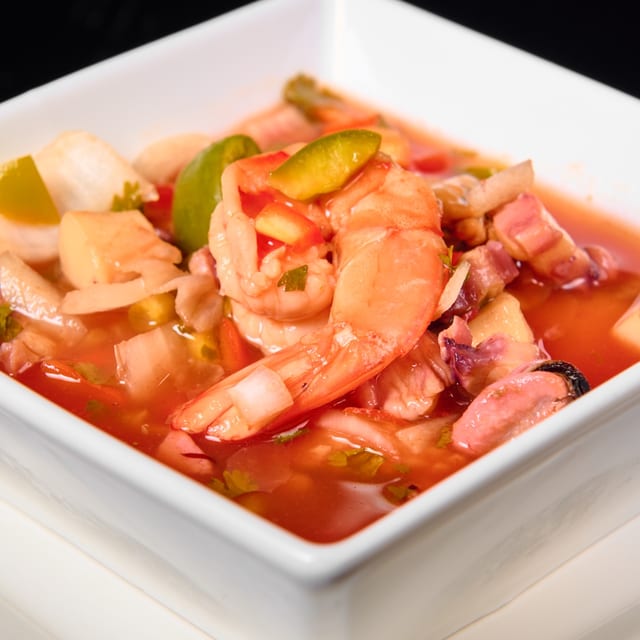 Seafood Salad (Shrimp) - Ceviche.