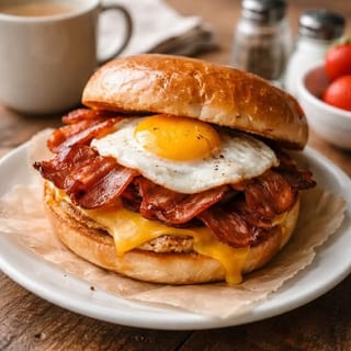 Tocineta, Huevo Y Queso - Bacon Egg & Cheese (Roll)